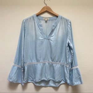 Anthropologie Cloth & Stone Washed Aria Henley